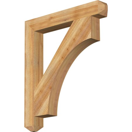 Ekena Millwork Westlake Craftsman Rough Sawn Bracket, Western Red Cedar, 4"W x 30"D x 34"H BKT04X30X34WTL04RWR